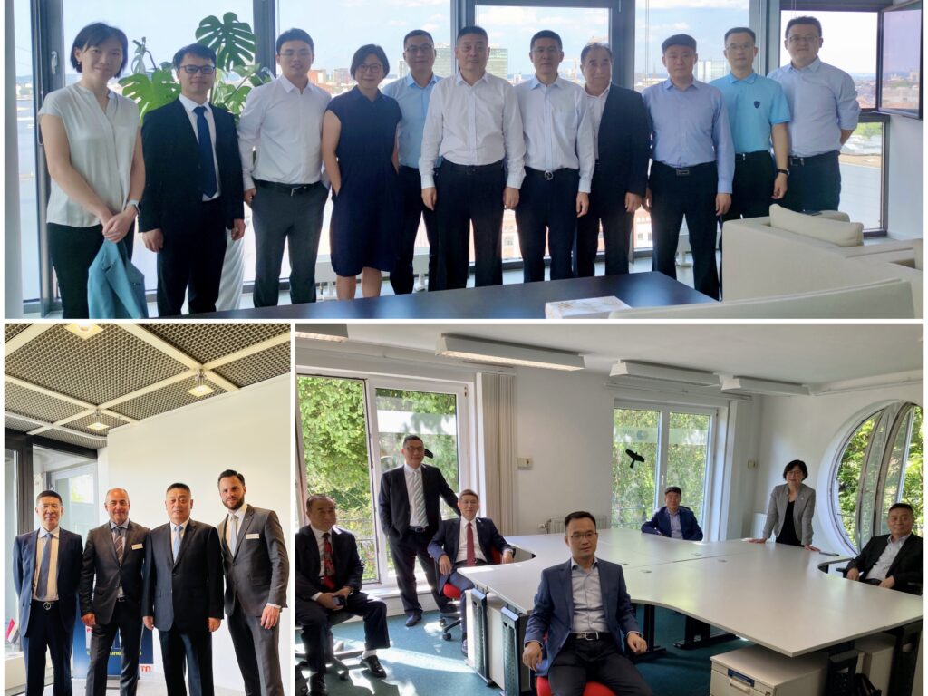 Eine Delegation der Weiqiao Lightweight Base zu Besuch in Deutschland